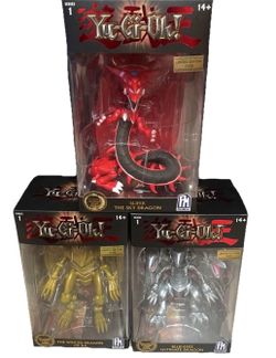 E1 Phatmojo Action Figure Yu-Gi-Oh! Blue Eyes Ultimate Dragon/ Slifer/ Winged Dragon of Ra Lot of 3