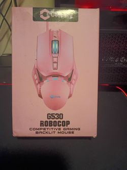 Pink gaming competitive mouse RoboCop series