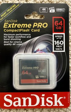 SanDisk Extreme Pro 64GB Compact Flash Card