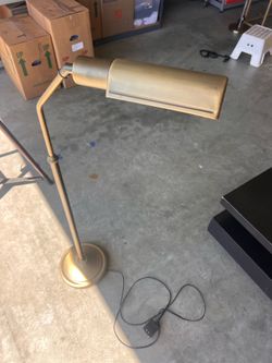 Vintage brass reading light