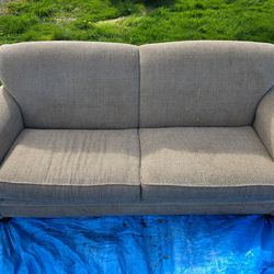 Free Broyhill Tan Upholstered Loveseat Sofa Couch