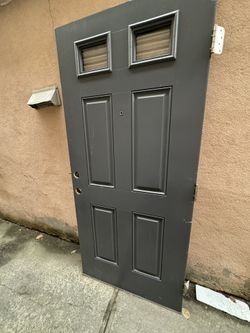Steel Outside Door With Window 
