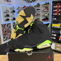 AIR JORDAN 6 RETRO “ELECTRIC GREEN” SIZE 11