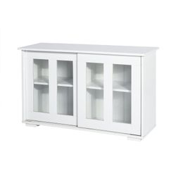 Homy Casa POLTER Y 42.13" W x 13.39" D x 24.8" H Storage Cabinet for Home Organization