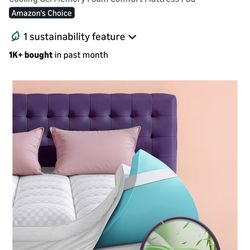 Brand New Queen Memory Foam Mattress Topper