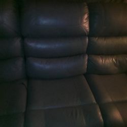 Lazy boy recliner gray leather excellent condition