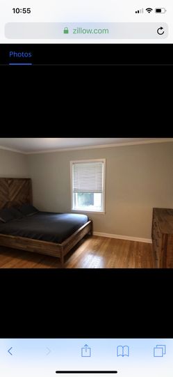 Alexa bed frame, nightstand and dresser from West elm