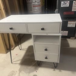 Makeup vanity and mirror