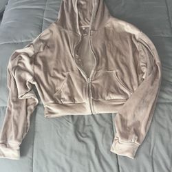 Skims Velour Crop Jacket 