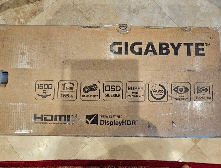 Gigabyte Gaming Monitor 32" Curve