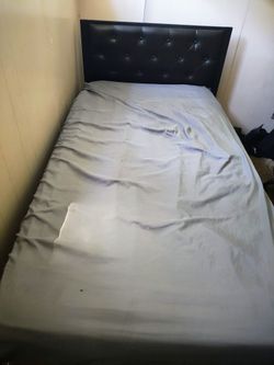 Twin size frame and mattress