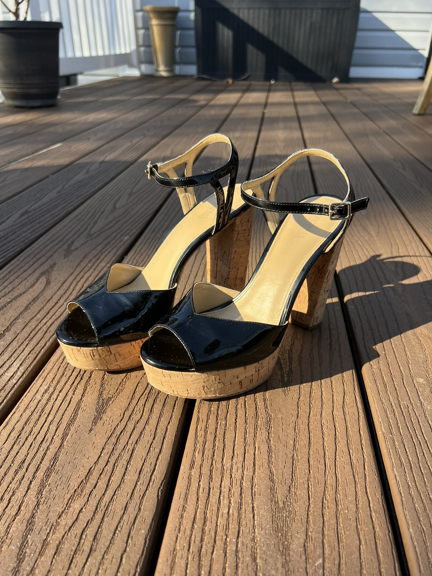Michael Kors Black Platform Heels