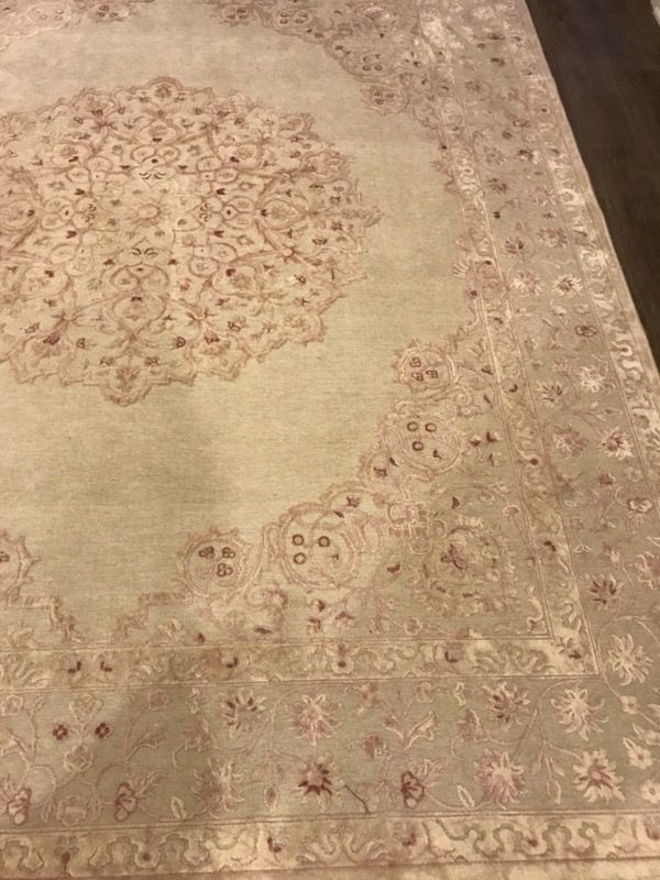Fontanne Machine Woven Chenille Ivory Baby Pink Area Rug For In 150sold