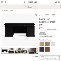 Office Desk, File Cabinet, Office Chair and Leatherology Desk Blotter