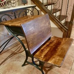 Antique School Desk Circa 1920
