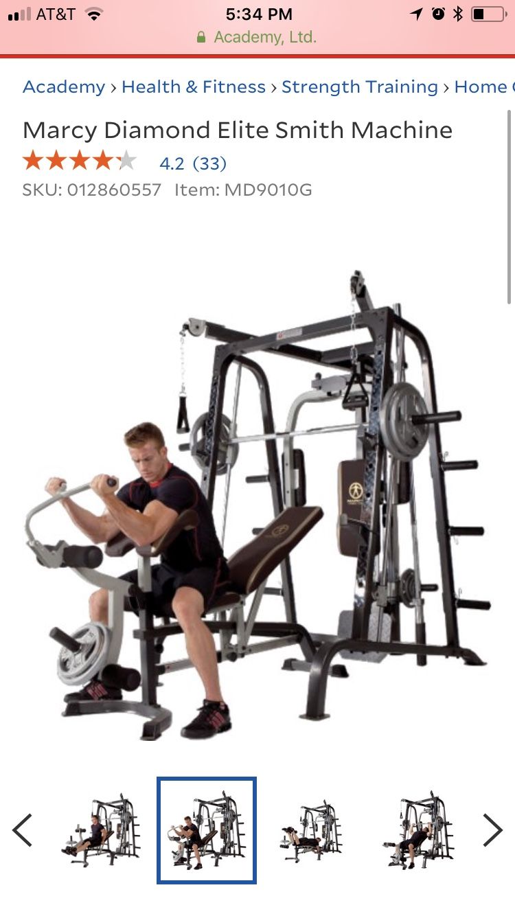 Marcy diamond elite smith machine gym equipment