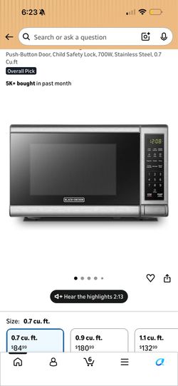 Black & Decker Microwave-BRAND NEW