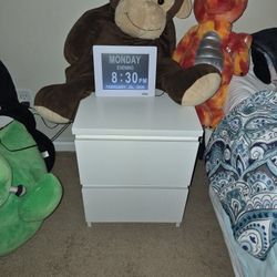 (2) Two Brand New Clean White Night Stands