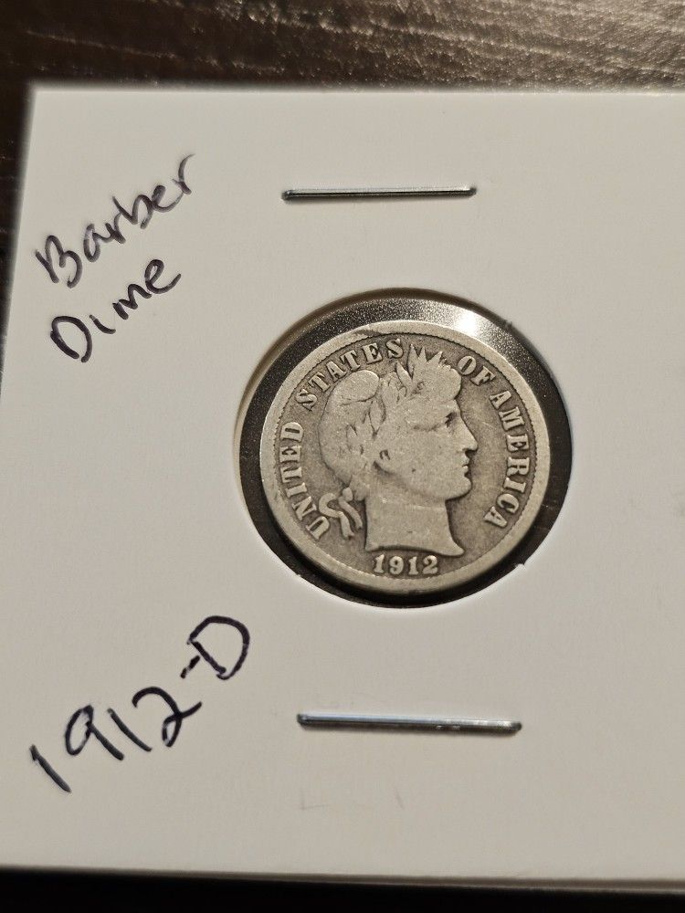 1912 D Barber Dime