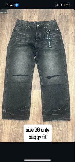 purple jeans
