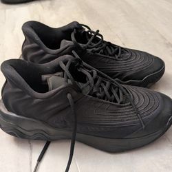 Nike Giannis Immortality 4 Triple Black basketball shoes. 