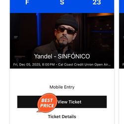 Concert Tickets For Yandel- SINFÓNICO 