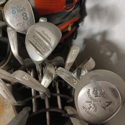 Vintage Golf Clubs 3 Bags