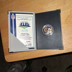 Super Bowl XLIII. 02/01/09 Steelers vs Cardinals Flip Coin