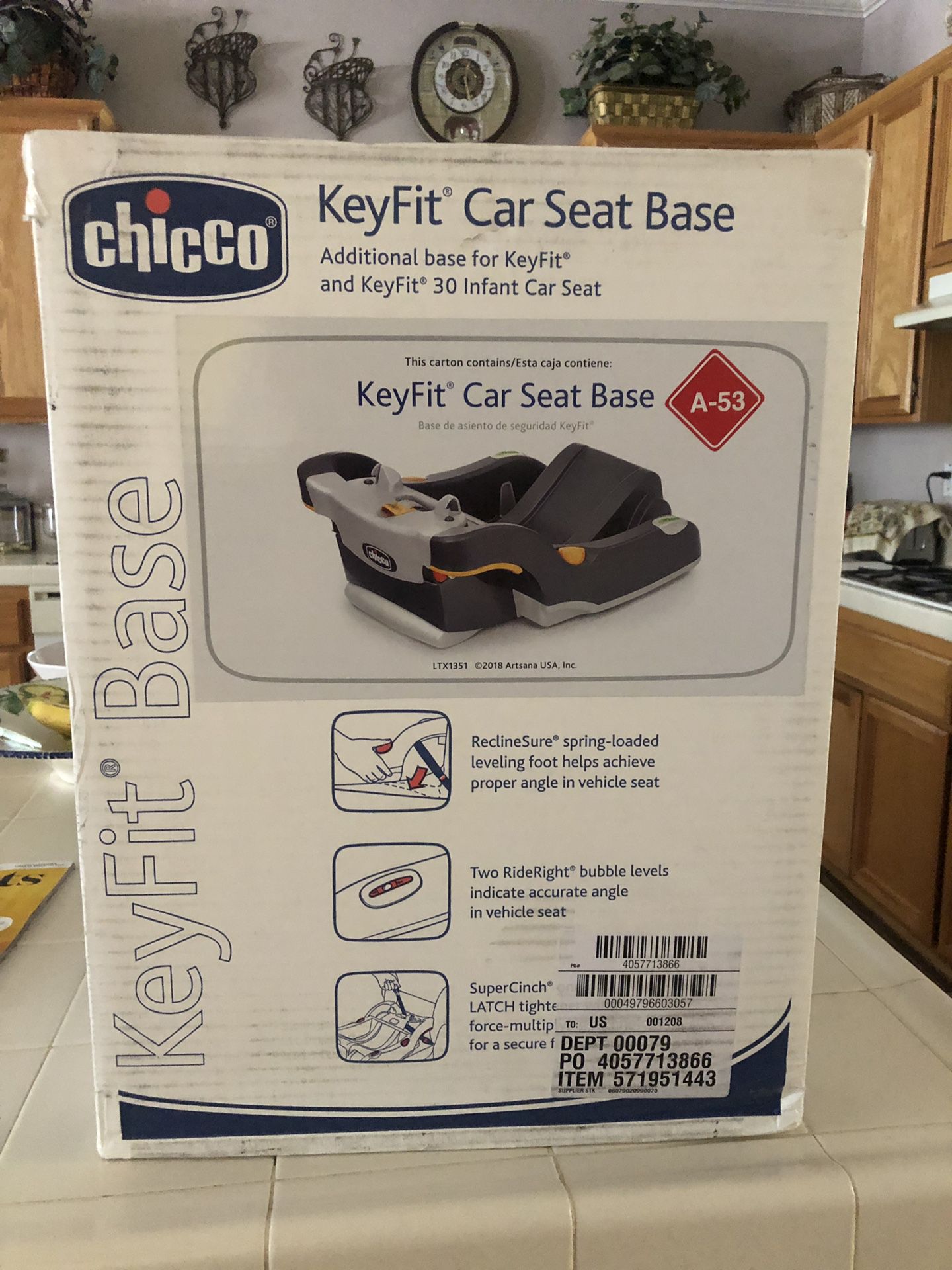 KeyFit infant car seat base