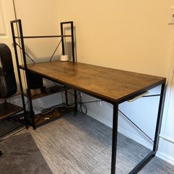 Computer Desk With Shelves