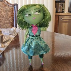 Disney Pixar Inside Out Disgust Doll 9.5" / Toy / Figure / Collectible / Disneyland / Memorabilia / Collector / Exclusive / HTF