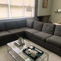 Pilgrim Furniture Sectional Sofa. Dark gray Sunbrella Fabric. 6