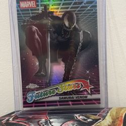 Samurai Venom Topps Chrome Marvel