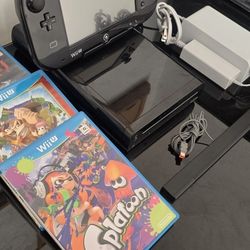 Wii U 32GB Deluxe Set + Games Fully Tested