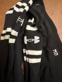 Under Armour Black and White Crew Socks