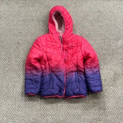 Eddie Bauer girls reversible Hooded coat 