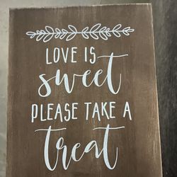 New Rustic Dessert Sign Decor