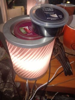 Lamp with 2 scented candles - New