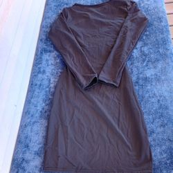 Mini Stretch Bodycon Cross Low-Back Dress in Black Size Small