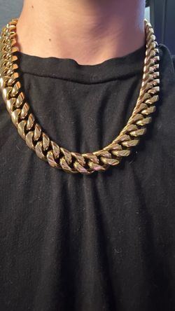 18k 18mm cuban link chain