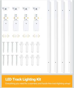 H Track Lighting Rails Kit, 13FT H Type Track Rails 