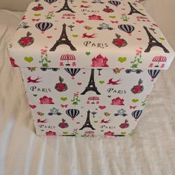 Foldable Storage Cube With Padded Seat