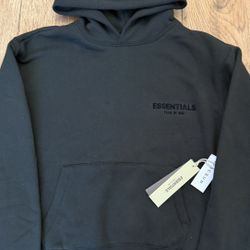 Black essentials hoodie