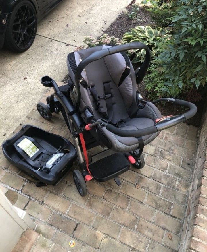 Double Stroller With Car seat