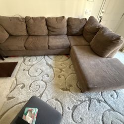 Sofa Couch Marley Brown 2020 35”Hx36”WX125”L