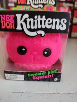Needoh Pink Cat Knittens. Official Shylling