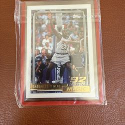 1992-93 Topps Shaquille O'Neal Gold Rookie RC #362 Magic