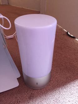 Table lamp, touch sensor bedside lamps,dim marble warm white light(brand new in box)