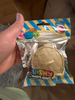 Dumpling mini squishy key chain
