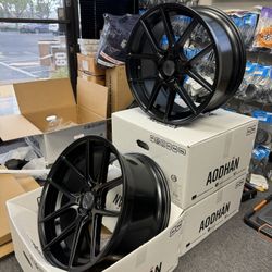 Aodhan AFF3 Size 20x9 Front And 20x10.5 Rear Matte Black Fits 5x114.3 Lexus Toyota Nissan Honda 